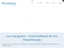 Tablet Screenshot of physiosys.ch